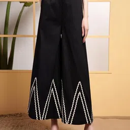 THE WHITE FEATHERS Pure Cotton V-Neck Waistcoat & Palazzos Co-Ords image 3