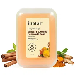 Inatur Sandal & Turmeric Brightening Bathing Bar 100 g-picture-36