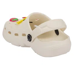 Yellow Bee Solid Clogs With Watermelon Lemon & Strawberry Charms - White image 4
