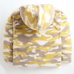 Cherry Crumble By Nitt Hyman Knit Full Sleeves Camouflage Printed Coordinating Winter Unisex Tee & Pajama Set - Beige image 4