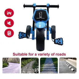 JoyRide Himalayan 1 Best Trike Baby Tricycle with Headlight Music Blue image 4