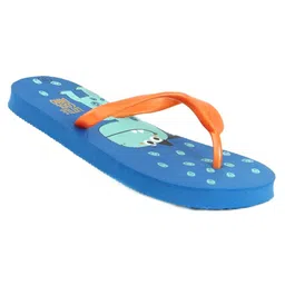 Yellow Bee Little Cool Dino Printed Slipper - Blue image 5