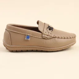 Cute Walk by Babyhug Slip On Loafer Shoes - Khaki image 4