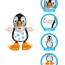 NEGOCIO Baby Electric Penguin Kids Flashing Led Light Dancing Penguin for kids- PACK OF 1- COLOR MAY VARY image 4