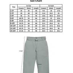 Kiddopanti Cotton Woven Pack of 2 Solid Chinos - Black & Light Brown image 2