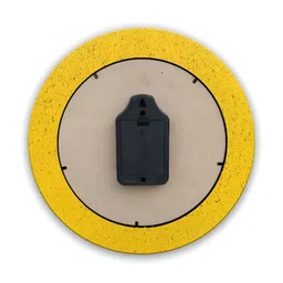 OLIVE TREE Yellow & White Printed Wall Clock image 5