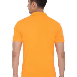 Colors and Blends Men Solid Polo Collar Cotton T-shirt image 5