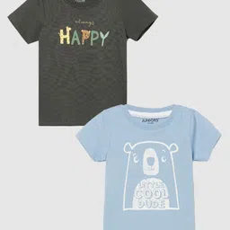 Juniors by Lifestyle Boys Pack of 2 Typography Printed T-shirts-picture-34