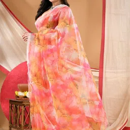 DESH BIDESH Organza Saree image 2