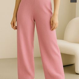 Fabflee Women Pack Of 2 Wide Leg Trousers-picture-45