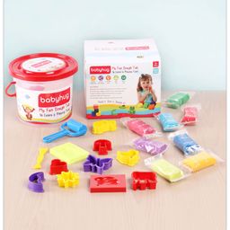 Babyhug My Fun Dough Jumbo Return Gift Set Tub with 12 Tools Pack of 16 - 400 g-image-18