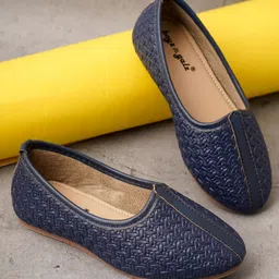 boyz n galz Textured Mojaris - Navy Blue-image-99