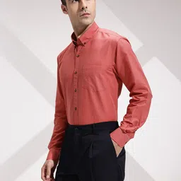 INVICTUS Slim Fit Button-Down Collar Formal Shirt image 5