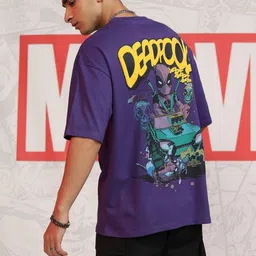 HIGHLANDER Men Graphic Printed Drop-Shoulder Sleeves Cotton Oversized Casual T-shirt-picture-38
