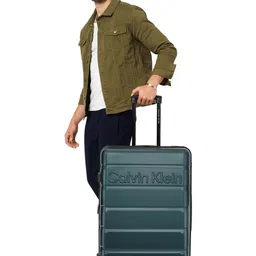 Calvin Klein Ridge-Line Textured 360-Degree Rotation 28 Inch Hard-Sided Trolley Suitcase image 2