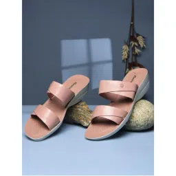 Bata Women Pink Wedges Heels-picture-28