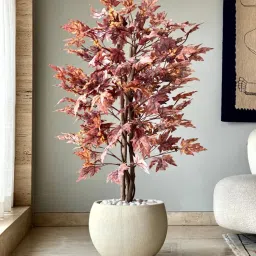 Mason Home Pink Artificial Canadian Maple Plant (4 Feet)-image-45