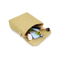 Tarini Nirula Flora Gold Sling Bag with Detachable Strap image 5