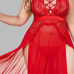 Softwrap Net Halter Neck Baby Doll image 3