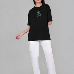 Moda Rapido Women Drop-Shoulder Sleeves T-shirt image 5