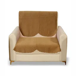 Fashion Throw Gold-Toned Velvet 2 Piece Sofa Cover-image-51