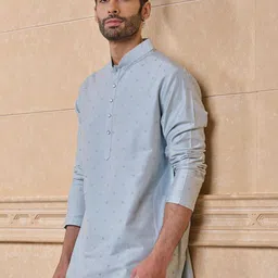 Tasva Men Ethnic Motifs Embroidered Regular Thread Work Kurta Set image 2