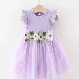 YK Flutter Sleeve Fit & Flare Dress-picture-52