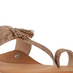 SKO Men Printed One Toe Flats with Tassels image 5