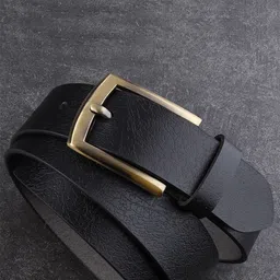 Metronaut Men Textured Leather Formal Belt image 2