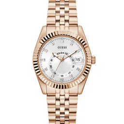 GUESS Women Jada Embellished Stainless Steel Bracelet Style Straps Analogue Watch GW0936L4-image-94