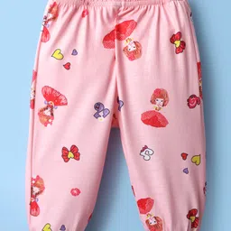 Kookie Kids Full Length Lounge Pant Doll Print - Pink-picture-11