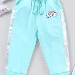 Babyoye Full Length Lounge Pant Rainbow Embroidery - Blue-picture-23