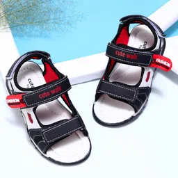 Cute Walk by Babyhug Sandals - Red Black-picture-10