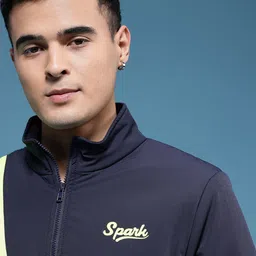 HERE&NOW Mock Collar Colourblocked Tailored Jacket image 4