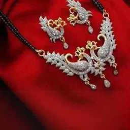 Ak Fashion Stones & Beaded Studded Mangalsutra-image-41