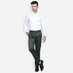 Haul Chic Men Relaxed Straight Leg Slim Fit Trousers-image-95