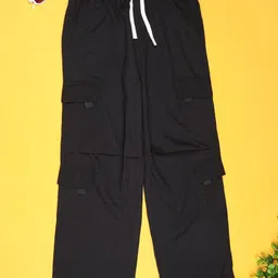 V-Mart Girls Mid Rise Cotton Cargos Trousers-picture-34