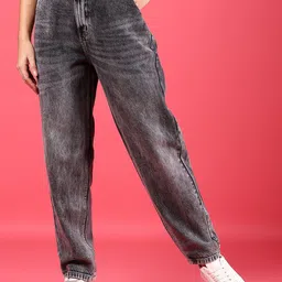 LIMEROAD Women Regular Fit Mid-Rise Light Fade Cotton Jeans-picture-9