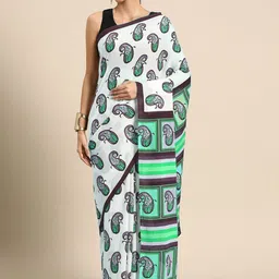 BUTA BUTI Floral Pure Cotton Printed Saree-picture-10