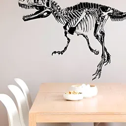 Asian royal Black Dinosaur Printed Wall Sticker-image-1