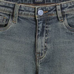 Allen Solly Junior Boys Slim Fit Mid-Rise Light Fade Jeans image 3