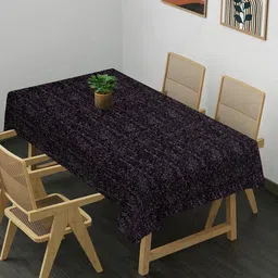 KLOTTHE Purple Cotton 6-Seater Table Cover with Embellished details-picture-53
