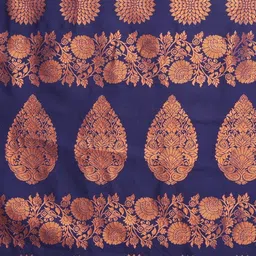 Snofi Creation Floral Zari Silk Blend Kanjeevaram Saree image 5