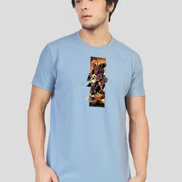 Greylongg Men Typography Printed Applique T-shirt image 1