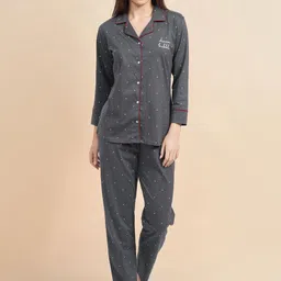 PASTEL CLIP Women Printed Night suit-image-53