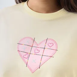 The Souled Store Women Typography Printed Drop-Shoulder Sleeves T-shirt image 2