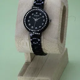 VIRAKTI Women Brass Embellished Dial & Wrap Around Straps Digital Watch H-15-BLACK-picture-30