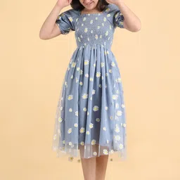 FIXOCRA Net Fit & Flare Midi Dress image 3