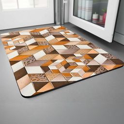 IVAZA Camel Brown 2300 GSM Silicone Bath Rugs-picture-10