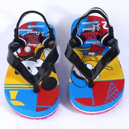 Cute Walk by Babyhug Mickey Mouse Flip Flops - Multicolor image 3